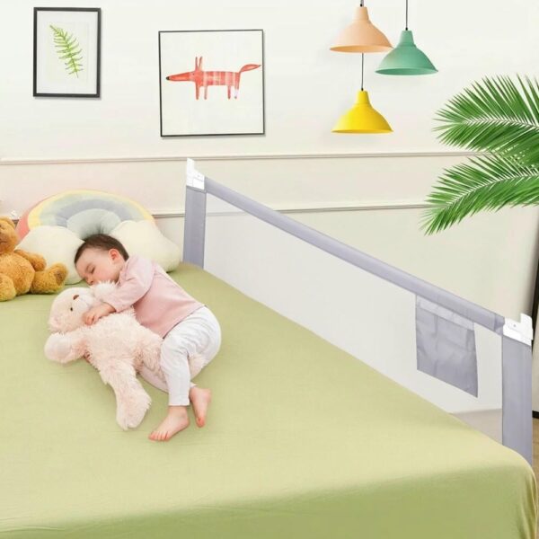 Baranda De Cama Gris 180 x 60cm Regulable Úpale uso niño