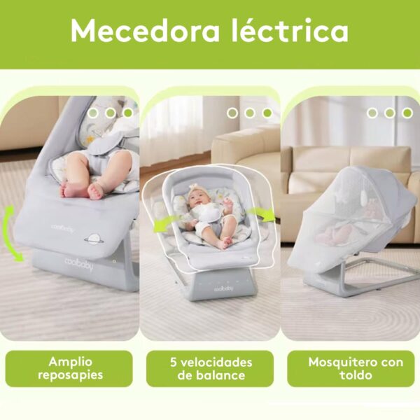 Mecedora Coolbaby Gris Claro Burbay propiedades 1