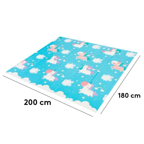 Alfombra de Gateo 180x200 Unicornio Baby Land medidas