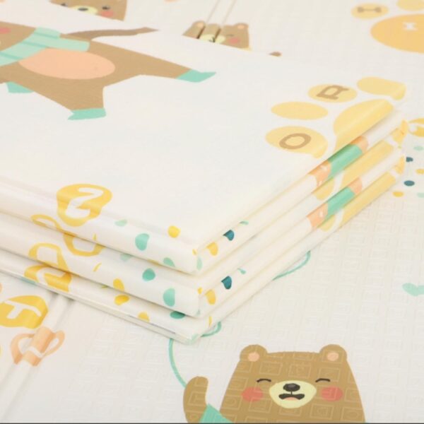 Alfombra de Gateo 180x200 Bosque y Osos Baby Land doblado