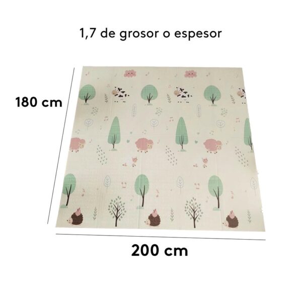 Alfombra de Gateo 180x200x1.70 Buhos Creciendo Juntos medidas
