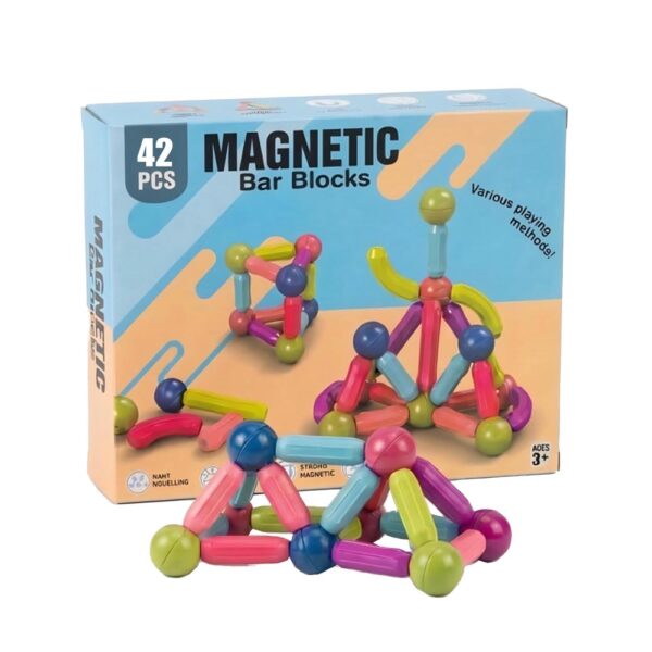 Juguete de Construcción Magnético 42 Pcs +3años Creciendo Juntos