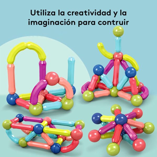 Juguete de Construcción Magnético 42 Pcs +3años Creciendo Juntos creatividad