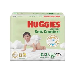 Pañal Huggies Active Sec Soft Comfort G x 40