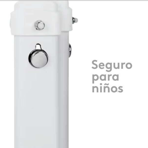 Baranda de Seguridad Apertura Deslizable Turquesa 175X63 cm Creciendo Juntos seguro para niños