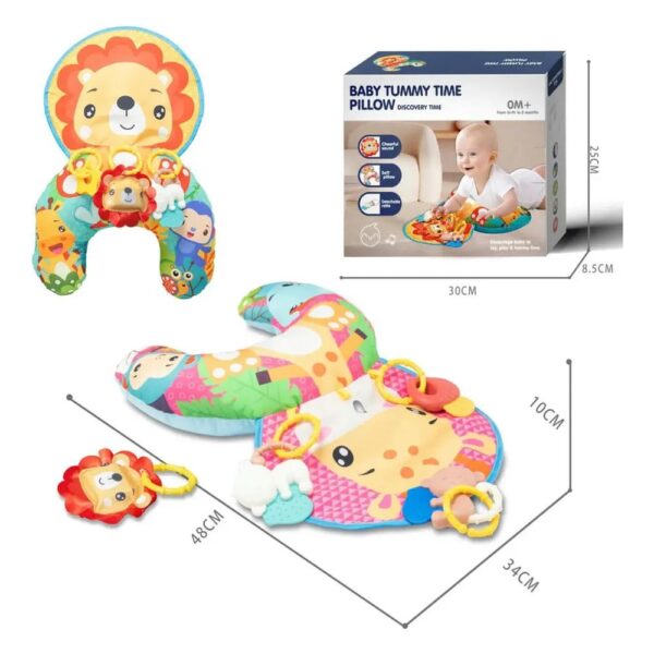 Cojin de Estimulación Jirafa Amor de Mamá medidas