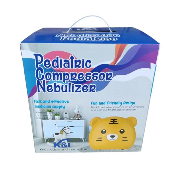 Nebulizador Pediátrico K&I León caja frontal