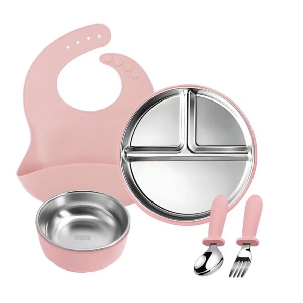 Set de Alimentación Rosa Baby Land nuevo