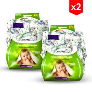 Pañal Ecológico Kuychi Hipopótamo Combo x 2