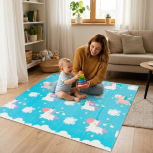 Alfombra de Gateo 180x200 Cielo Encantado Baby Land