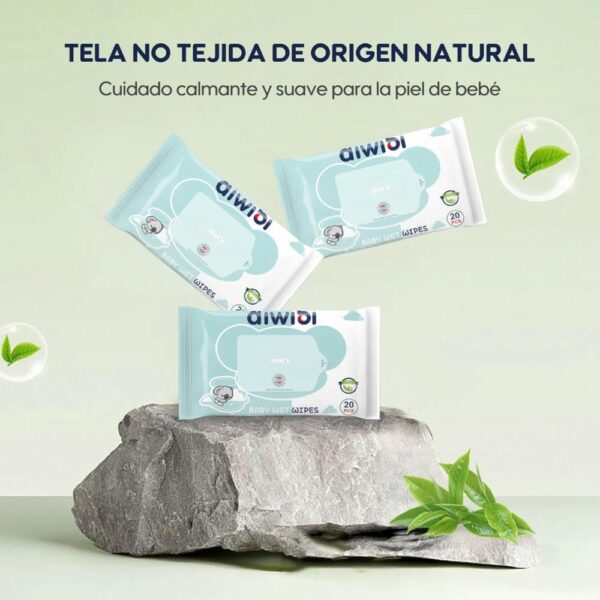 Toallas Húmedas Aiwibi Gentle Soft Tree Oil x2 tela