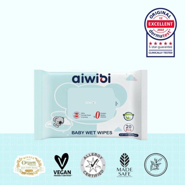 Toallas Húmedas Aiwibi Gentle Soft Tree Oil x2 sello