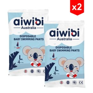 Pañal Aiwibi Piscina L x 1 unidad (9-14 kg) combo x2
