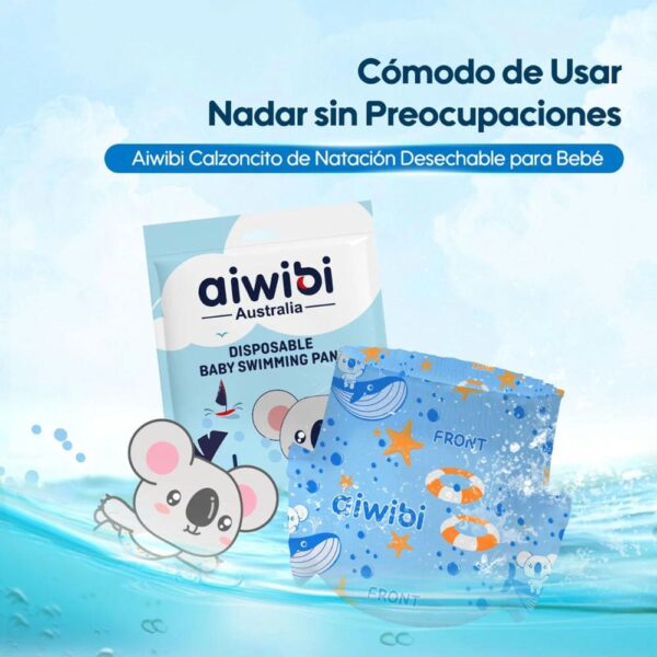 Pañal Aiwibi Piscina M x 1 unidad (6-11 kg) cómodo de usar