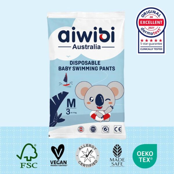 Pañal Aiwibi Piscina M x 1 unidad (6-11 kg) sello