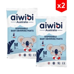 Pañal Aiwibi Piscina M x 1 unidad (6-11 kg) combo x2