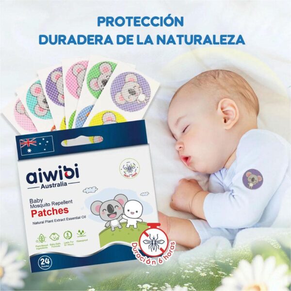 Repelente en Parches para bebés Aiwibi x24 unidades protección