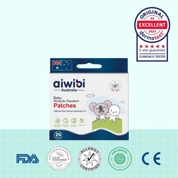 Repelente en Parches para bebés Aiwibi x24 unidades sello