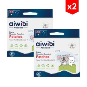 Repelente en Parches para bebés Aiwibi x24 unidades combo x2