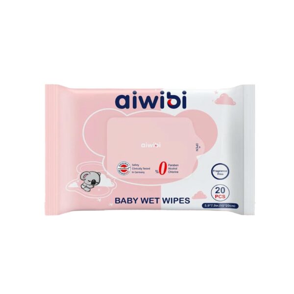 Toallitas Húmedas Aiwibi Gentle Soft Sin Olor x 20 unidades
