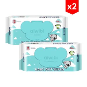 Toallitas Húmedas Aiwibi Gentle Soft Tree Oil x 80 unidades combo x2