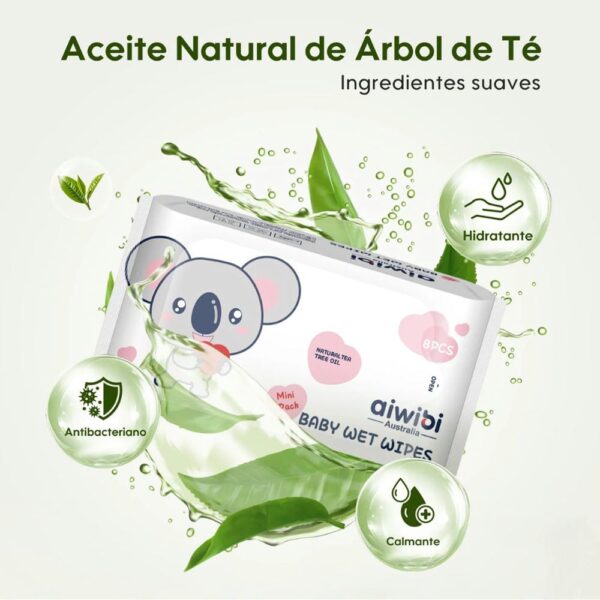 Mini Toallitas Húmedas Aiwibi x64 aceite