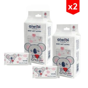 Mini Toallitas Húmedas Aiwibi x64 combo x2