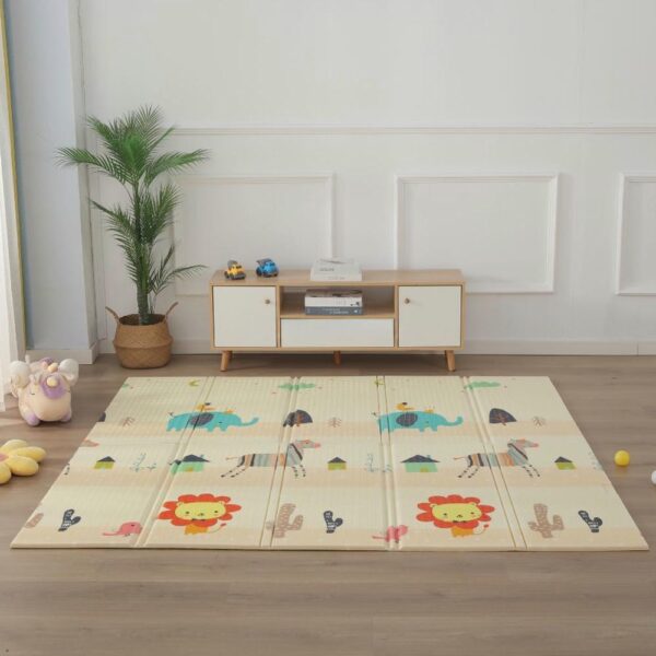 Alfombra Plegable Desierto y Animales 2m x 1.80m Gancibu uso