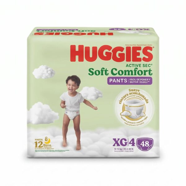 Pañal Huggies Active Sec Soft Comfort Pants XG x48