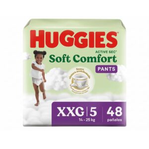 Pañal Huggies Active Sec Soft Comfort Pants XXG x48