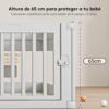 Corral de Juegos Para Bebé Playnest Gris 150 x 180 cm Creciendo Juntos altura
