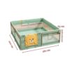 Corral de Juegos Para Bebé Playbear Verde 180 x 200 cm Creciendo Juntos dimensiones