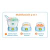 Olla Esterilizadora Eléctrica Carlitos Celeste multifunción