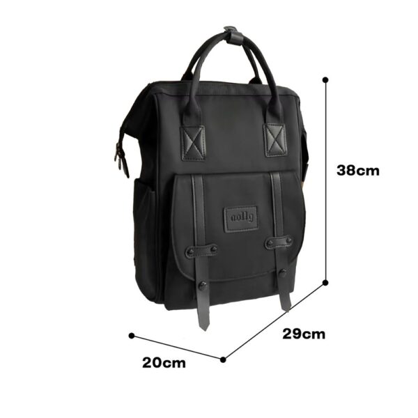 Pañalera Mochila Paris Negro Baby Land medidas