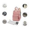 Pañalera Mochila Turin Rosa Baby Land partes