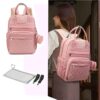 Pañalera Mochila Turin Rosa Baby Land uso