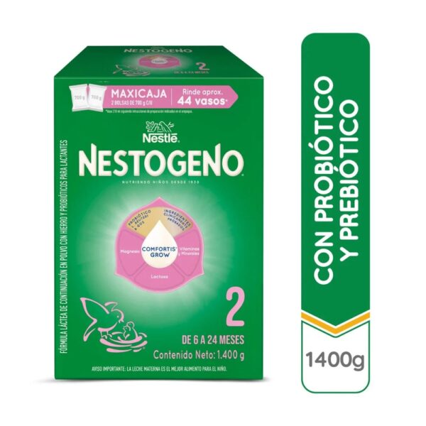 NESTOGENO® Leche de Continuación Etapa 2 L. Comfortis 2x700g probiótico