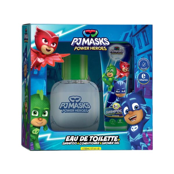 Set Shampoo 3 en 1 50ml + Perfume 50ml PJ Mask