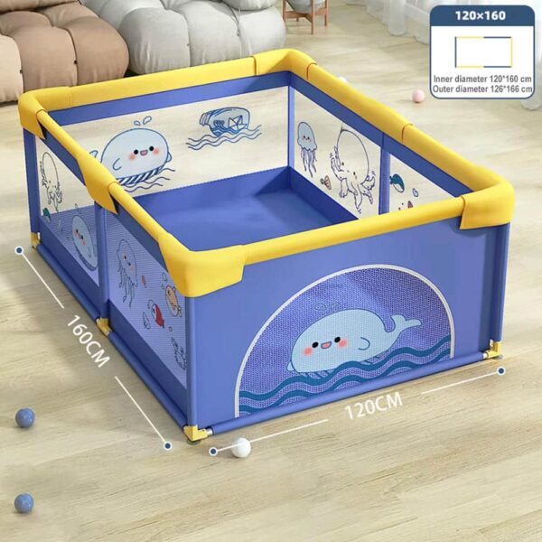 Corral Para Bebé Funkids Marino Azul 120x160 Cm Úpale nuevo medidas