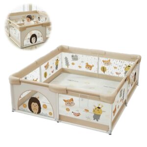 Corral Para Bebé Funkids Cuerpo Espin Beige 180x200 Cm Úpale nuevo