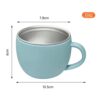 Taza Acero Inoxidable Celeste medidas