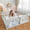 Corral para bebé Funkids Dinosaurio Gris 120x160cm Úpale uso nuevo