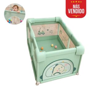 Corral para bebé Funkids Dinosario Dinosaurio Verde 120x160cm Úpale miniatura nuevo más vendido nuevo