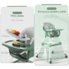 Silla de Comer Dineplay Turquesa Creciendo Juntos partes