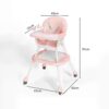 Silla de Comer Dineplay Rosada Creciendo Juntos medidas