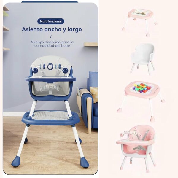 Silla de Comer Dineplay Rosada Creciendo Juntos partes 3