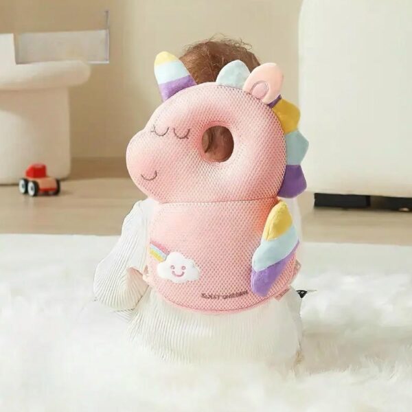 Protector De Cabeza y Espalda Unicornio Creciendo Juntos uso