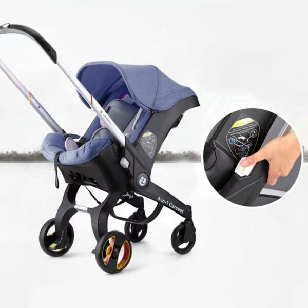 Coche Flex Baby S800 Azul Creciendo Juntos botón