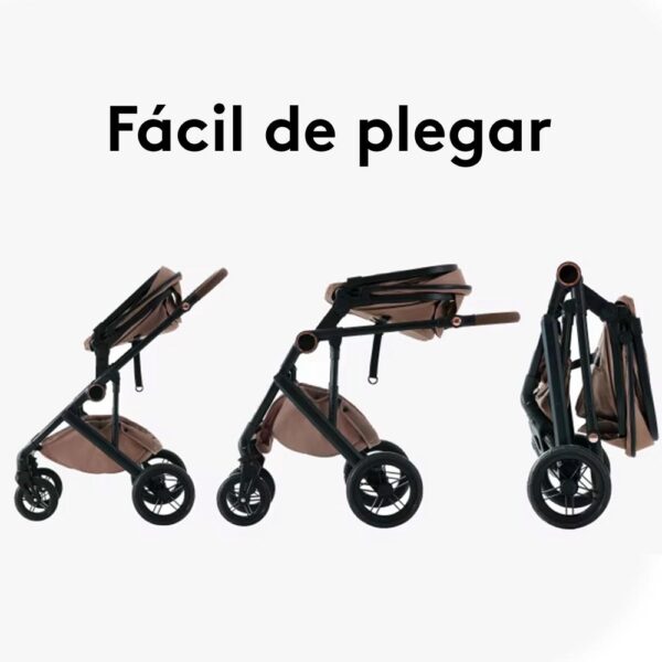 Coche para bebé Elois Rosado Creciendo Juntos plegar