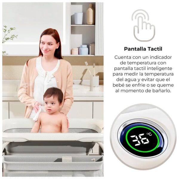 Cambiador de Bebé 3 en 1 FY001 Jirafa Gris Baby Land pantalla